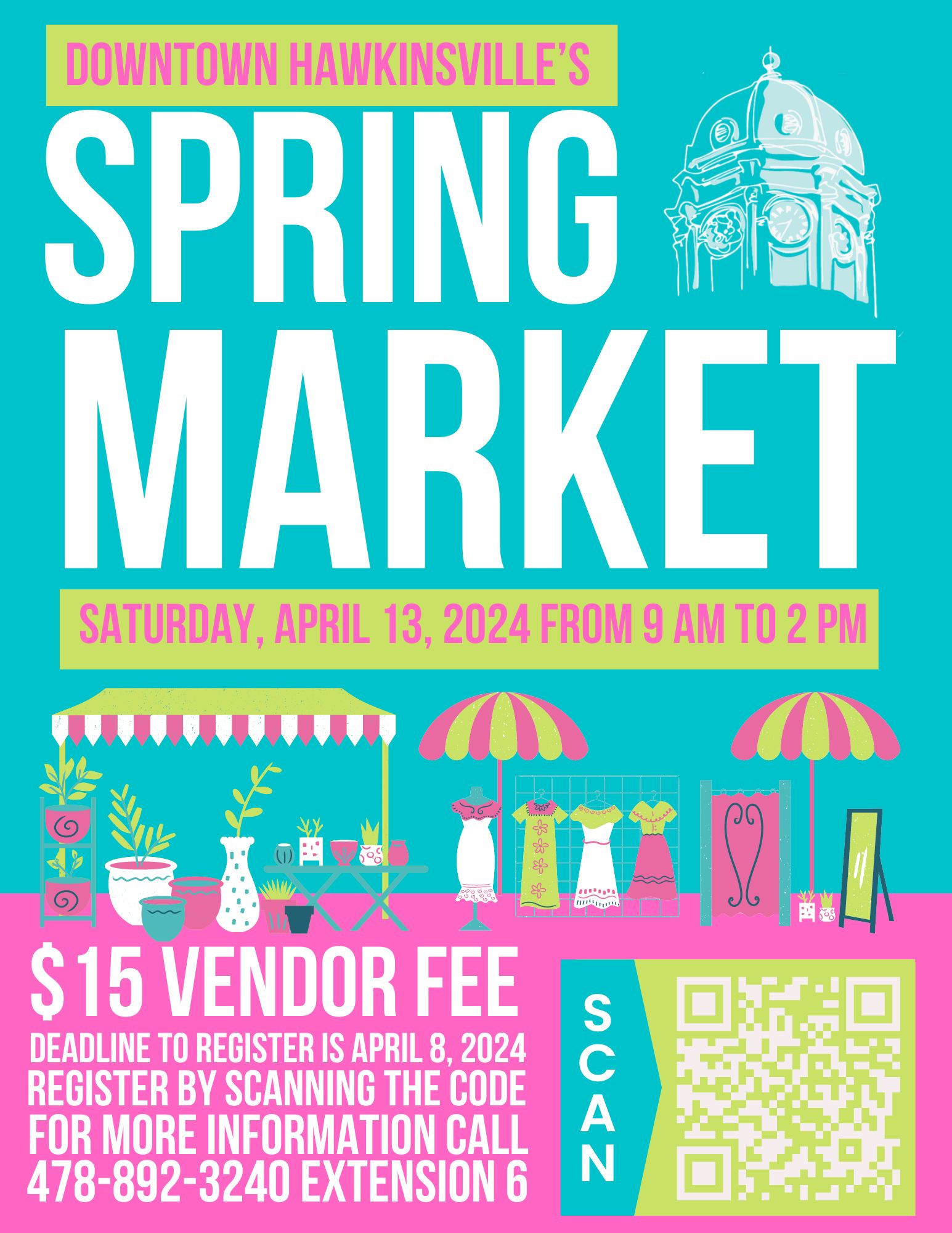 Downtown Hawkinsville’s Spring Market Hawkinsville Pulaski County